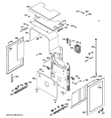 Part Location Diagram of WB02K10317 GE COVER LATCH