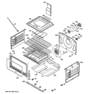 Part Location Diagram of WB34K10133 GE COVER SHUTER