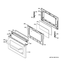 Part Location Diagram of WB10K10023 GE HINGE DOOR