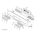 CONTROL PANEL Diagram and Parts List for CS980ST1SS  Hotpoint Range