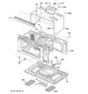 OVEN CAVITY PARTS Diagram and Parts List for CSA1201RSS02  Hotpoint Microwave