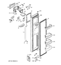 FREEZER DOOR Diagram and Parts List for GCE23XGBBFLS  General Electric Refrigerator
