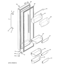 FRESH FOOD DOOR Diagram and Parts List for GCE23XGBBFLS  General Electric Refrigerator
