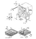 BODY PARTS Diagram and Parts List for GSC3500D00WW  General Electric Dishwasher