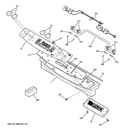 CONTROL PANEL Diagram and Parts List for J2S968SH4SS  General Electric Range