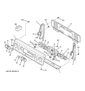 CONTROL PANEL Diagram and Parts List for JBP81SL1SS  General Electric Range
