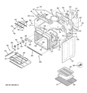 BODY PARTS Diagram and Parts List for JBP81SL1SS  General Electric Range
