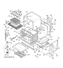 BODY PARTS Diagram and Parts List for JD968TK1WW  General Electric Range