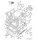 BODY PARTS Diagram and Parts List for JGB300SEP3SS  General Electric Range