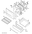 Part Location Diagram of WB02K10275 GE BRACKET DRAWER
