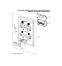 CONTROL PANEL Diagram and Parts List for JTP90DP3WW  General Electric Microwave Oven Combo
