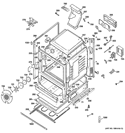 Part Location Diagram of WB53K10061 GE OVEN SIDE