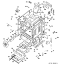 BODY PARTS Diagram and Parts List for PGB980SET1SS  General Electric Range