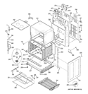 LOWER OVEN Diagram and Parts List for PS978ST1SS  General Electric Range