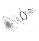 CONVECTION FAN Diagram and Parts List for PS978ST1SS  General Electric Range