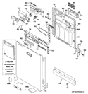 Part Location Diagram of WD01X10619 GE BUTTON Assembly