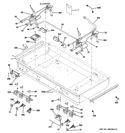 GAS & BURNER PARTS Diagram and Parts List for ZDP484NGP1SS  General Electric Range