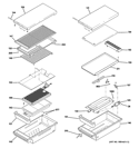 GRILL & GRIDDLE ASSEMBLY Diagram and Parts List for ZDP484NGP2SS  General Electric Range