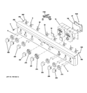 CONTROL PANEL Diagram and Parts List for ZDP484NGP2SS  General Electric Range
