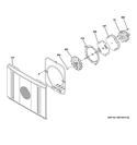 CONVECTION FAN Diagram and Parts List for ZGP364NRR2SS  General Electric Range