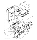 CABINET Diagram and Parts List for ZIC30GNZBII  General Electric Refrigerator