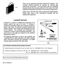 EVAPORATOR INSTRUCTIONS Diagram and Parts List for ZIK30GNZAII  General Electric Refrigerator