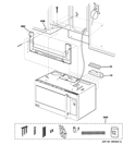 INSTALLATION PARTS Diagram and Parts List for ZSA2201RSS02  General Electric Microwave