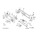 CONTROLS & BACKSPLASH Diagram and Parts List for HTAP1100F0WW  General Electric Washer