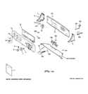 CONTROLS & BACKSPLASH Diagram and Parts List for GMAN4250F0WS  General Electric Washer