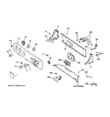 Part Location Diagram of WH42X10899 GE BACKSPLASH Assembly