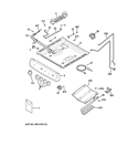 GAS & BURNER PARTS Diagram and Parts List for RGA720PK4WH  Hotpoint Range