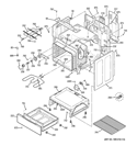 BODY PARTS Diagram and Parts List for JBS60RF1SS  General Electric Range