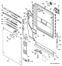 Part Location Diagram of WD12X34098 GE TOP CONTROL CONSOLE