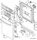 Part Location Diagram of WD12X20223 GE CONSOLE TOP CONTROL
