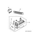 ICE MAKER Diagram and Parts List for GTH18CCEDRBB  General Electric Refrigerator