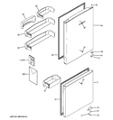 DOORS Diagram and Parts List for ABE20EGEARWS  General Electric Refrigerator
