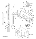 FRESH FOOD SECTION Diagram and Parts List for ABE20EGEARWS  General Electric Refrigerator