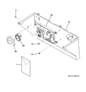 Part Location Diagram of WH12X10586 GE Electronic Control Board