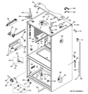 CASE PARTS Diagram and Parts List for GFE29HSDASS  General Electric Refrigerator