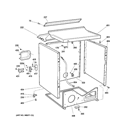 CABINET Diagram and Parts List for DIST333JTMWW  General Electric Dryer