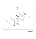 Part Location Diagram of WB34X20821 GE CONTROL PANEL BRACKET