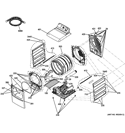 Part Location Diagram of WE1M1088 GE CLAMP PIPE
