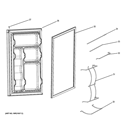 DOORS Diagram and Parts List for GMR04GAEBBB  General Electric Refrigerator