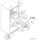 FRESH FOOD SECTION Diagram and Parts List for GTH18DBDKRWW  General Electric Refrigerator