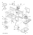 INTERIOR PARTS 1 Diagram and Parts List for JNM3151RF1SS  General Electric Microwave