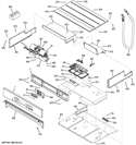 CONTROL PANEL Diagram and Parts List for PCT7050SF1SS  General Electric Wall Oven