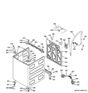 Part Location Diagram of WH41X10319 GE HOSE DRAIN