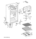 CABINET Diagram and Parts List for HTS18BBEJRWW  Hotpoint Refrigerator