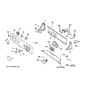 CONTROLS & BACKSPLASH Diagram and Parts List for GCAP1800D1WW  General Electric Washer