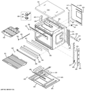 BODY PARTS Diagram and Parts List for JT3000DF1BB  General Electric Wall Oven